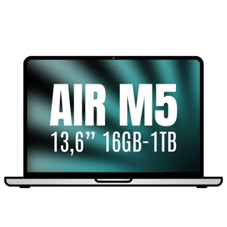 Apple Macbook Air 13,6"/ M5 10-Core CPU/ 16GB/ 1TB SSD/ 10-Core GPU/ Plata - Imagen 1