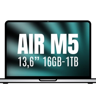 Apple Macbook Air 13,6"/ M5 10-Core CPU/ 16GB/ 1TB SSD/ 10-Core GPU/ Plata - Imagen 1